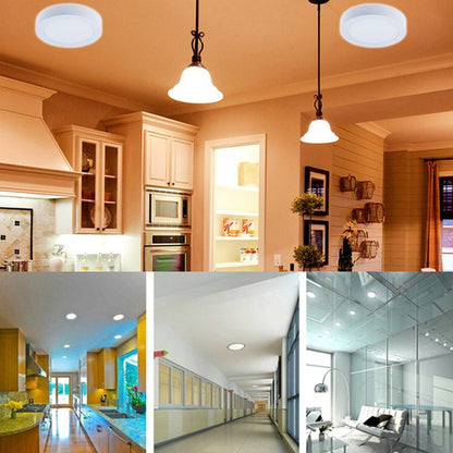ไฟ LED 12 ซม. 30 ดวง SMD 2835, AC 85-265V, 6W Warm White Light