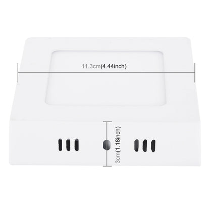 ไฟ LED 12 ซม. 30 ดวง SMD 2835, AC 85-265V, 6W Warm White Light