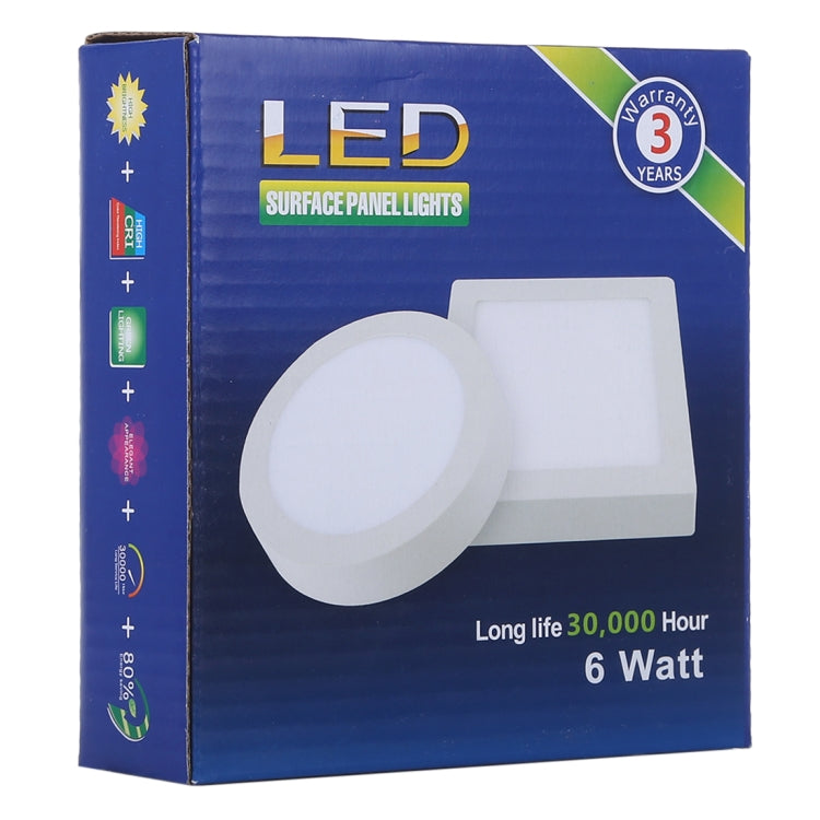 ไฟ LED 12 ซม. 30 ดวง SMD 2835, AC 85-265V, 6W Warm White Light
