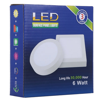 ไฟ LED 12 ซม. 30 ดวง SMD 2835, AC 85-265V, 6W Warm White Light