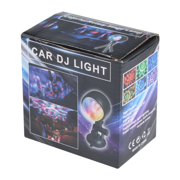 หลอดไฟ LED เวทีโรตารีสีสันสดใส 3W USB
