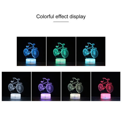 DC01 Crack Base Bicycle Creative 3D สีสัน LED ไฟตกแต่งกลางคืน, เวอร์ชันรีโมทคอนโทรล, Remote Control Version
