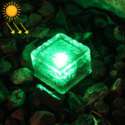 IP68 กันน้ำพลังงานแสงอาทิตย์กระจกนิรภัยกลางแจ้ง LED ฝังโคมไฟตกแต่งสวนพร้อมแผงโซลาร์เซลล์ 0.2W