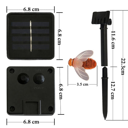 6.5m 30 LEDs Bee พลังงานแสงอาทิตย์ Warm White สวนกลางแจ้งตกแต่ง String Light Fairy โคมไฟ 100mA/1.2V แผงพลังงานแสงอาทิตย์, 30 LEDs