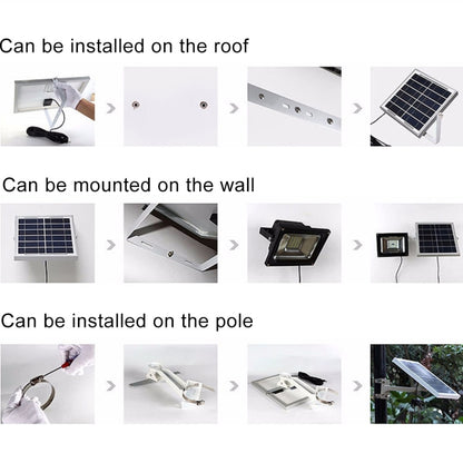30W 170 LEDs IP67 กันน้ำพลังงานแสงอาทิตย์น้ำท่วมไฟพร้อมรีโมทคอนโทรล, 30W