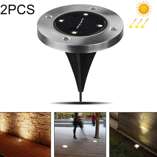 SMD 5050 โคมไฟใต้พื้นดินเส้นทางกลางแจ้งสวนพื้นระเบียงไฟ LED, 4 LEDs White Light, 4 LEDs Warm White Light