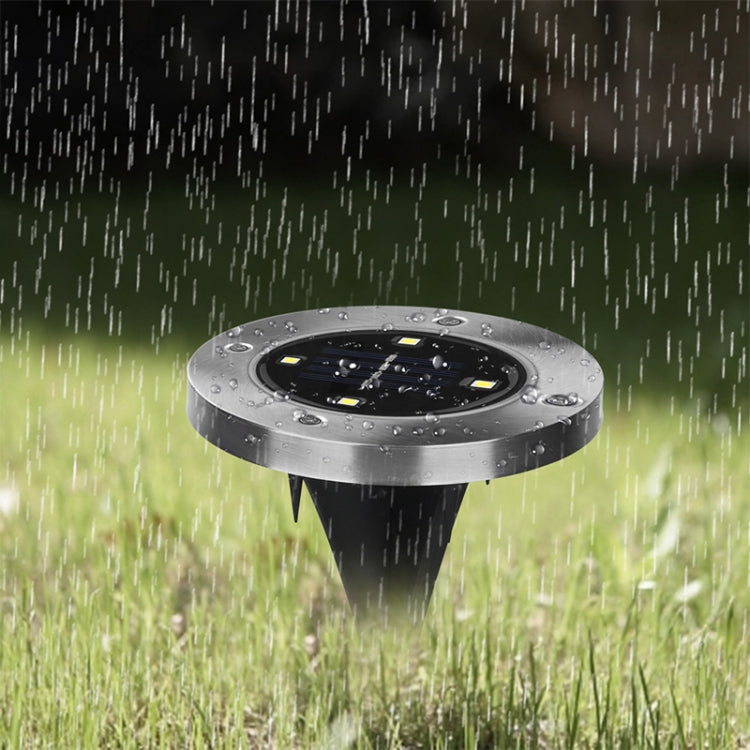 SMD 5050 โคมไฟใต้พื้นดินเส้นทางกลางแจ้งสวนพื้นระเบียงไฟ LED, 4 LEDs White Light, 4 LEDs Warm White Light