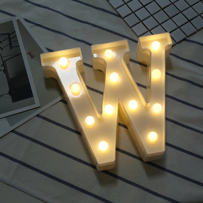 ไฟ LED วันหยุดแบบแขวนสีขาวนวลแบบใช้พลังงานจากแบตเตอรี่แห้ง, A, N, B, O, C, P, D, Q, E, R, F, G, T, U, I, V, J, W, K, X, L, M, Z