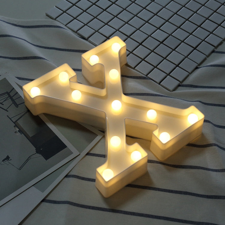 ไฟ LED วันหยุดแบบแขวนสีขาวนวลแบบใช้พลังงานจากแบตเตอรี่แห้ง, A, N, B, O, C, P, D, Q, E, R, F, G, T, U, I, V, J, W, K, X, L, M, Z