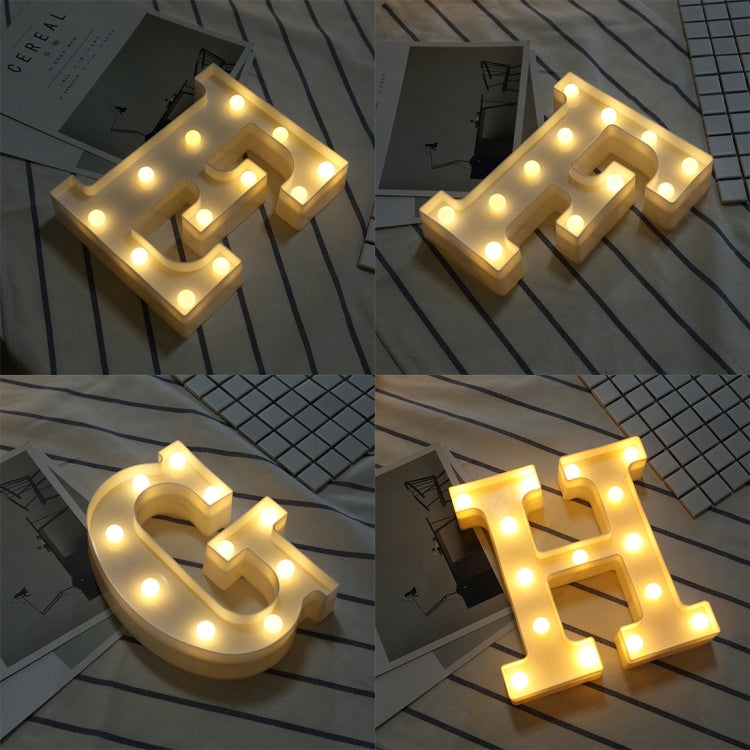ไฟ LED วันหยุดแบบแขวนสีขาวนวลแบบใช้พลังงานจากแบตเตอรี่แห้ง, A, N, B, O, C, P, D, Q, E, R, F, G, T, U, I, V, J, W, K, X, L, M, Z