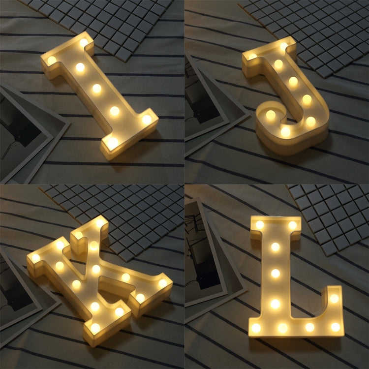 ไฟ LED วันหยุดแบบแขวนสีขาวนวลแบบใช้พลังงานจากแบตเตอรี่แห้ง, A, N, B, O, C, P, D, Q, E, R, F, G, T, U, I, V, J, W, K, X, L, M, Z