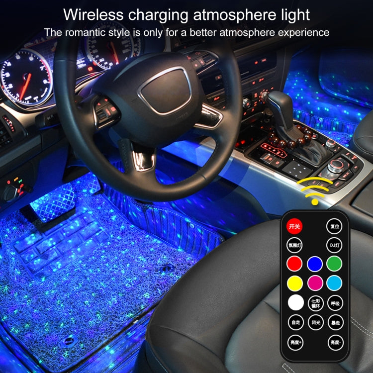 D88-S LED Smart Sensor รถไร้สาย USB ชาร์จ Gypsophila เพลงบรรยากาศแสง, D88-S