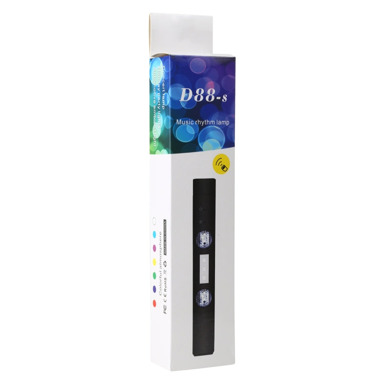 D88-S LED Smart Sensor รถไร้สาย USB ชาร์จ Gypsophila เพลงบรรยากาศแสง, D88-S
