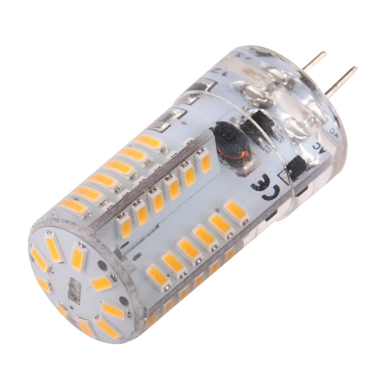 G4 2800-3200K 200LM 57LEDs ไฟ LED ข้าวโพดซิลิโคน, 3014 SMD, สีอ่อน: สีขาวนวล, AC / DC 12-16V, 2800-3200K