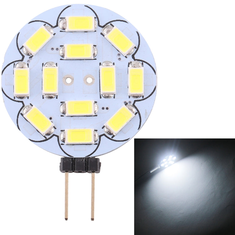 G4 12 LEDs SMD 5730 360LM 2800-3200K ทรงกลม Stepless Dimming ประหยัดพลังงาน Pin ฐานโคมไฟหลอดไฟ DC 12V, G4 12LEDs SMD 5730 360LM, G4 12 LEDs SMD 5730 360LM
