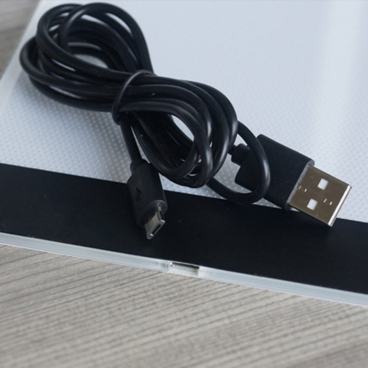 บางเฉียบขนาด A4 แบบพกพา USB LED Artcraft Tracing Light Box Copy Board สำหรับศิลปินวาด Sketching Animation และการดู X-ray, No Brightness Control