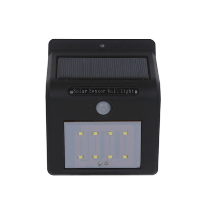 ไฟ LED 8 ดวง Solar Motion Sensor โคมไฟติดผนังพร้อมแผงโซลาร์เซลล์, 8 LEDs White Light