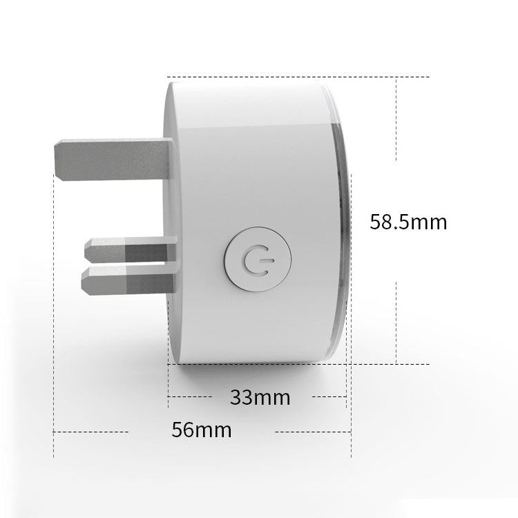 10A RGB ไฟฉาก WiFi รีโมทคอนโทรล ซ็อกเก็ตอัจฉริยะทำงานร่วมกับ Alexa และ Google Home, AC 220-240V, ปลั๊ก UK, XS-SSC03