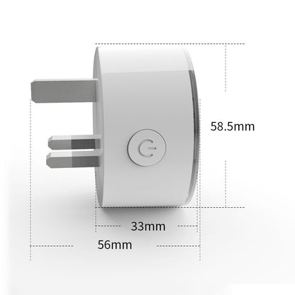 10A RGB ไฟฉาก WiFi รีโมทคอนโทรล ซ็อกเก็ตอัจฉริยะทำงานร่วมกับ Alexa และ Google Home, AC 220-240V, ปลั๊ก UK, XS-SSC03