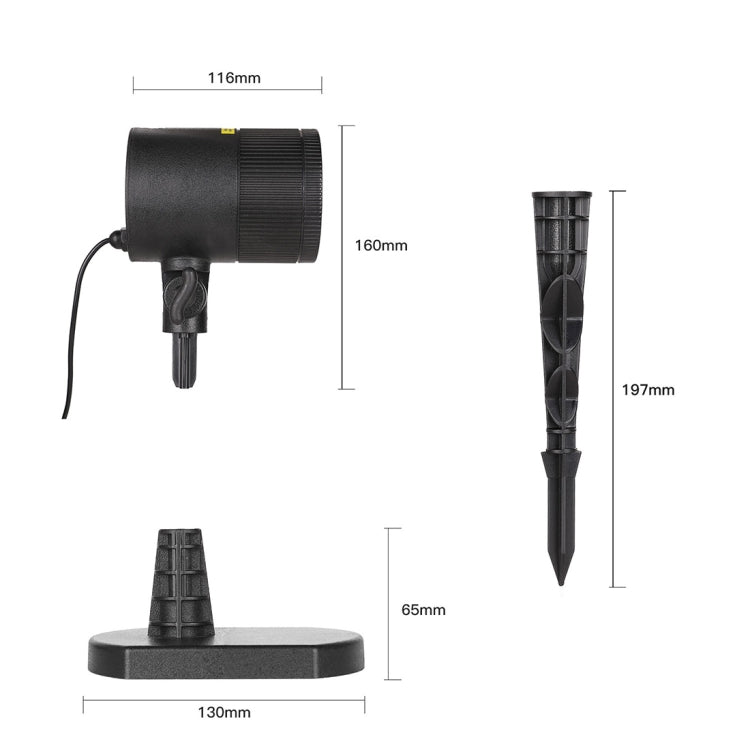 โคมไฟกลางแจ้งขนาดเล็กเลเซอร์สีแดง + เขียวแบบไดนามิก, CMF-A103