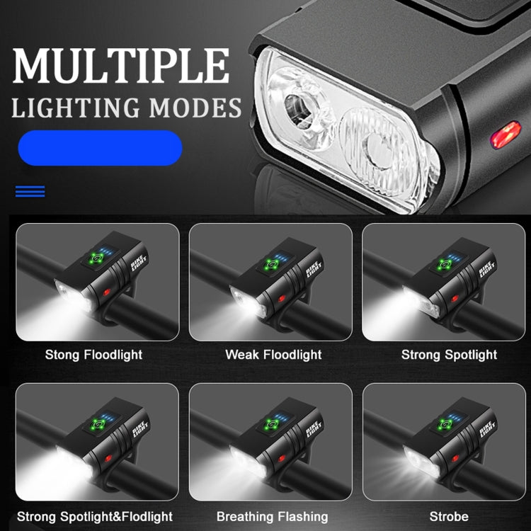 BK02 1000LM ไฟจักรยานแบบชาร์จไฟ Micro USB, Micro USB
