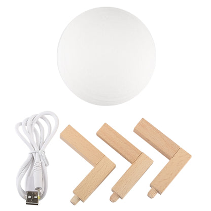 การชาร์จ USB ไฟกลางคืน LED ประหยัดพลังงาน 2 สีพร้อมฐานยึดไม้, Touch Control 2-Color(10cm)
