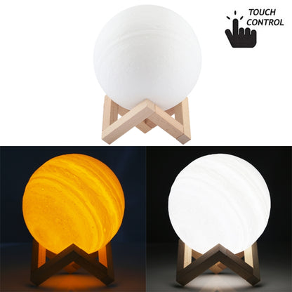 การชาร์จ USB ไฟกลางคืน LED ประหยัดพลังงาน 2 สีพร้อมฐานยึดไม้, Touch Control 2-Color(15cm)