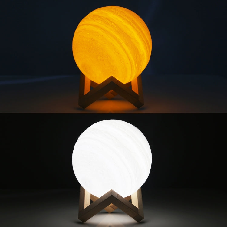 การชาร์จ USB ไฟกลางคืน LED ประหยัดพลังงาน 2 สีพร้อมฐานยึดไม้, Touch Control 2-Color(15cm)
