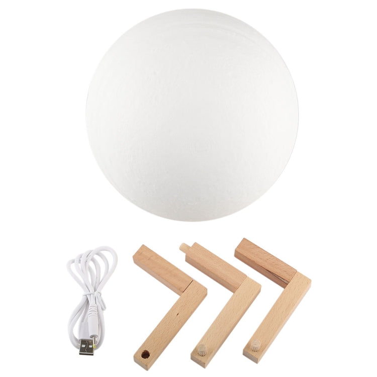 การชาร์จ USB 7 สีเปลี่ยนไฟกลางคืน LED ประหยัดพลังงานพร้อมฐานยึดไม้, Patted 7-Color(18cm)