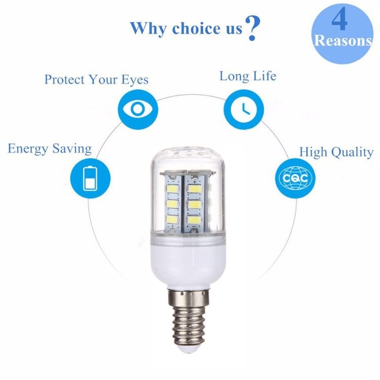 E14 2.5W 24 LEDs หลอดไฟ LED ข้าวโพด LED SMD 5730, AC 110-220V, AC 110-220V
