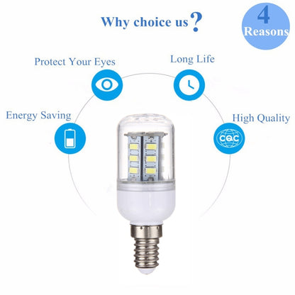 E14 2.5W 24 LEDs หลอดไฟ LED ข้าวโพด LED SMD 5730, AC 110-220V, AC 110-220V