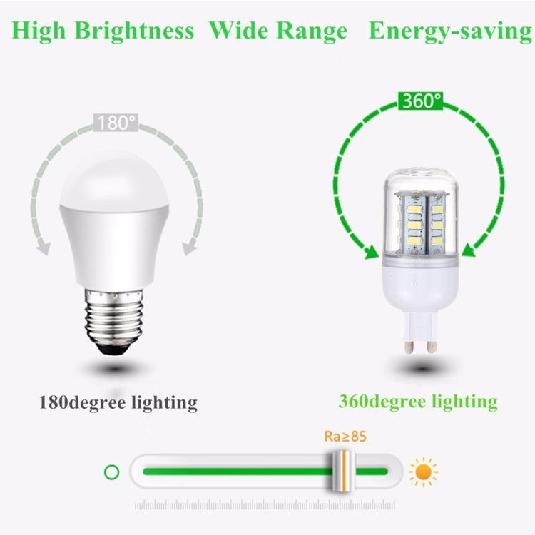 G9 2.5W 24 LEDs หลอดไฟ LED ข้าวโพด LED SMD 5730, AC 110-220V, AC 110-220V