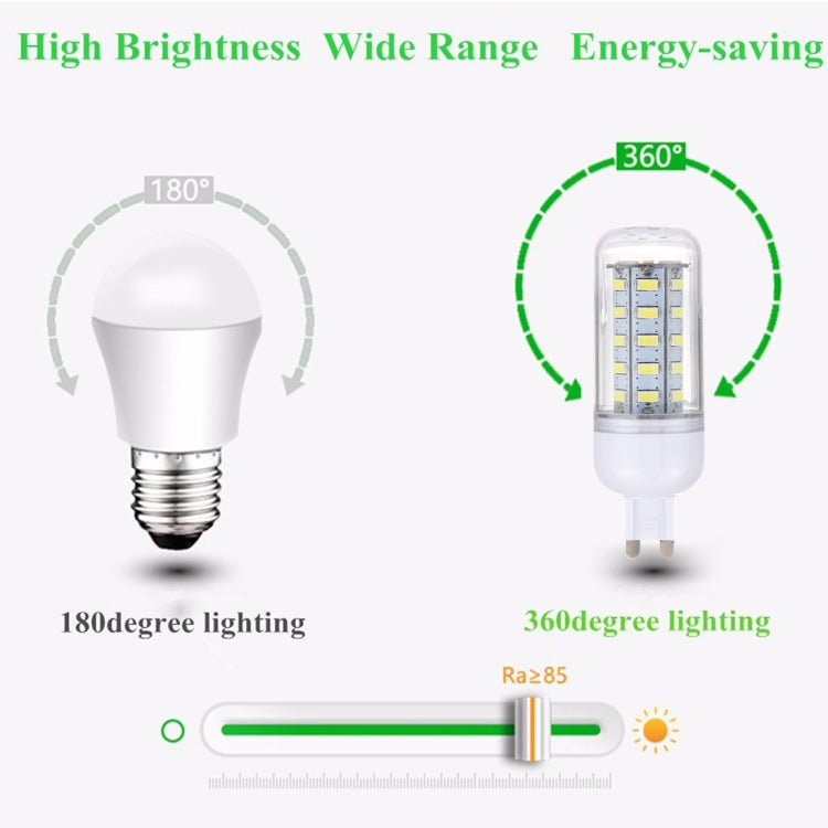 G9 3.5W 36 LEDs SMD 5730 หลอดไฟ LED ข้าวโพด, AC 12-80V, AC 12V