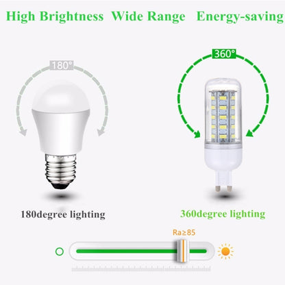 G9 3.5W 36 LEDs SMD 5730 หลอดไฟ LED ข้าวโพด, AC 12-80V, AC 12V