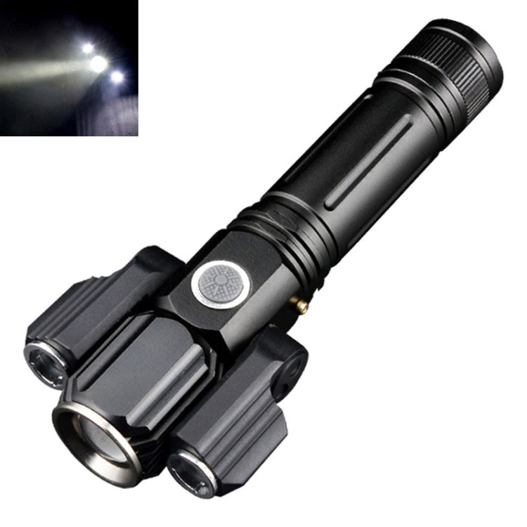KS-737 การชาร์จ USB กันน้ำ T6 + XPE Zoomable LED ไฟฉายพร้อม 4 โหมด, KS-737