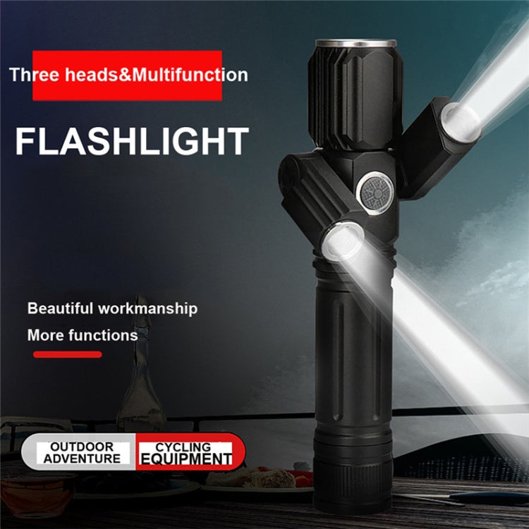 KS-737 การชาร์จ USB กันน้ำ T6 + XPE Zoomable LED ไฟฉายพร้อม 4 โหมด, KS-737