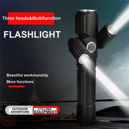 KS-737 การชาร์จ USB กันน้ำ T6 + XPE Zoomable LED ไฟฉายพร้อม 4 โหมด, KS-737