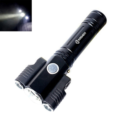 KS-739 ชาร์จ USB กันน้ำ T6 + XPE ไฟฉาย LED โฟกัสคงที่พร้อม 4 โหมดและแบตเตอรี่ลิเธียม 18650, KS-739 (&18650)