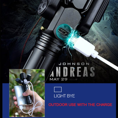 KS-739 ชาร์จ USB กันน้ำ T6 + XPE ไฟฉาย LED โฟกัสคงที่พร้อม 4 โหมดและแบตเตอรี่ลิเธียม 18650, KS-739 (&18650)