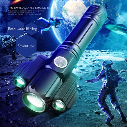 KS-739 ชาร์จ USB กันน้ำ T6 + XPE ไฟฉาย LED โฟกัสคงที่พร้อม 4 โหมดและแบตเตอรี่ลิเธียม 18650, KS-739 (&18650)
