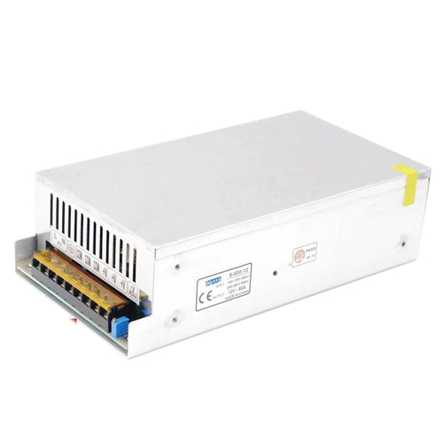 SOMPOM S-600-12 600W 12V 50A ไดร์เวอร์เปลือกเหล็ก ไฟ LED Strip Lighting Monitor แหล่งจ่ายไฟ, 600W 50A