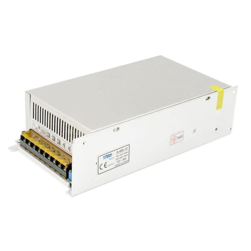 SOMPOM S-480-12 480W 12V 40A ไดร์เวอร์เปลือกเหล็ก ไฟ LED Strip Monitor แหล่งจ่ายไฟ, 480W 40A