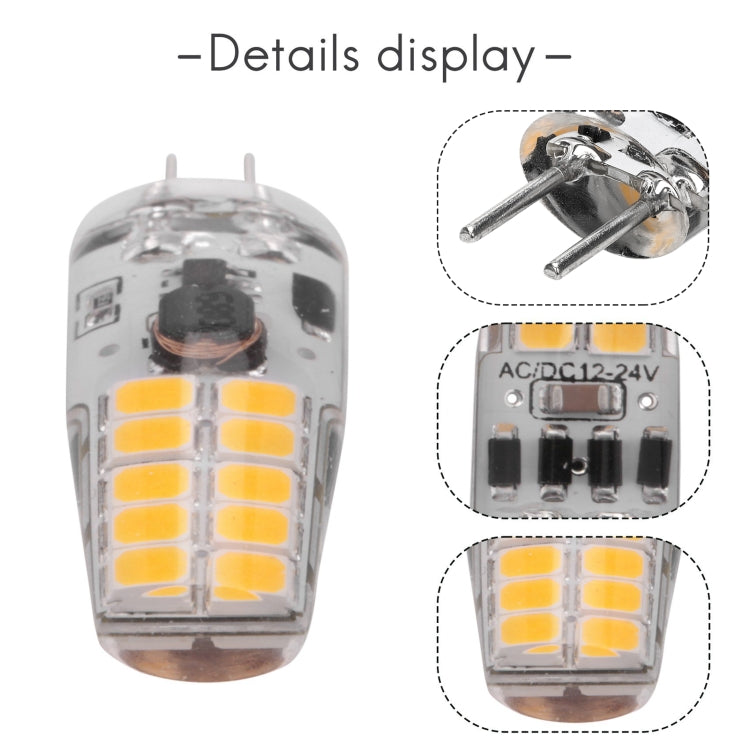 GY6.35 3W 245-280LM 20 LED SMD 2835 หลอดไฟหรี่ข้าวโพด, AC/DC 12V, 20 LED SMD 2835
