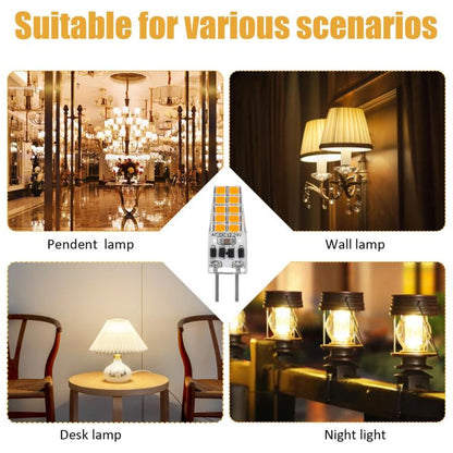 GY6.35 3W 245-280LM 20 LED SMD 2835 หลอดไฟหรี่ข้าวโพด, AC/DC 12V, 20 LED SMD 2835