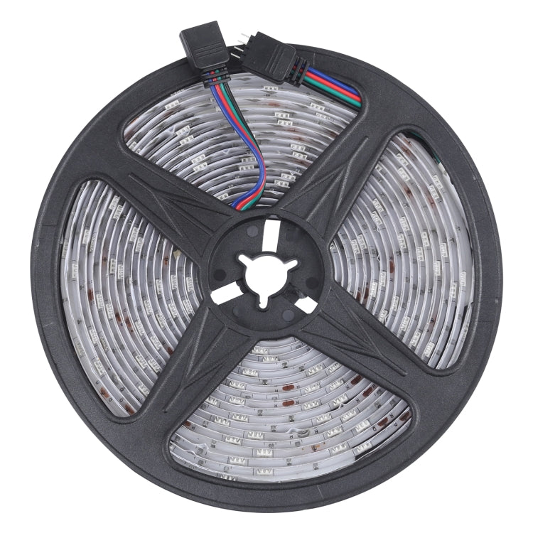ไฟ LED 5 เมตร 150 ดวง SMD 5050 IP65 แถบไฟ RGB Bluetooth กันน้ำพร้อมรีโมทคอนโทรล 24 ปุ่มปลั๊ก EU, 5m 150 LEDs IP65