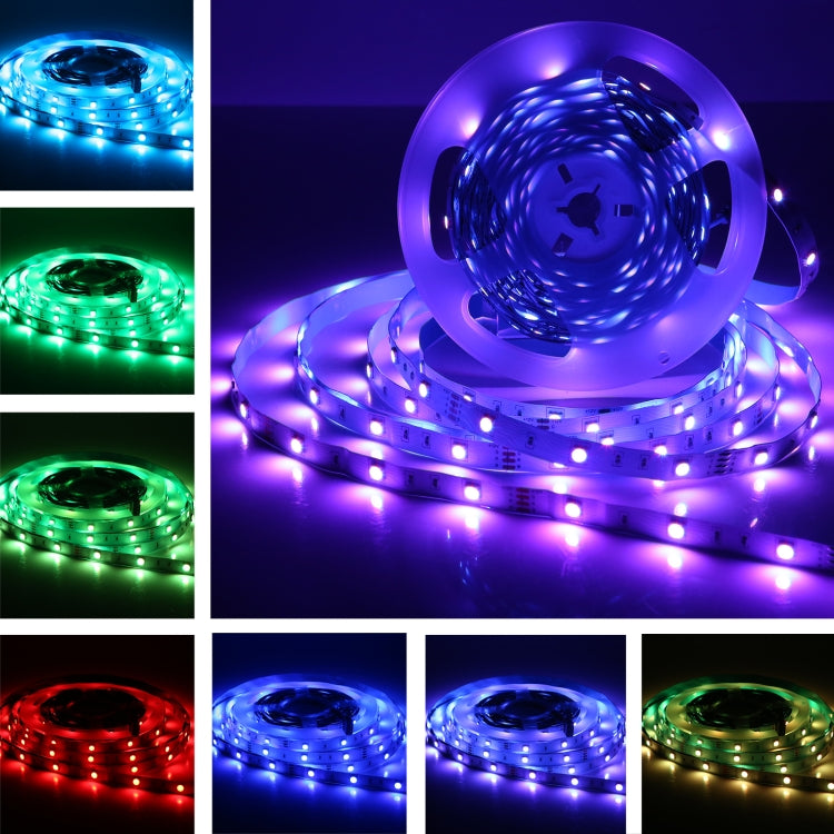 ไฟ LED 10 ม. 300 SMD 5050 แถบไฟ RGB กันน้ำ IP44 พร้อมรีโมทคอนโทรล 24 ปุ่มปลั๊ก EU, 10m 300 LEDs IP44