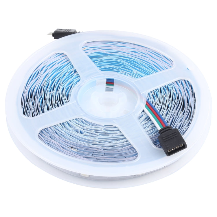 ไฟ LED 20 ม. 600 SMD 5050 IP44 แถบไฟ RGB กันน้ำพร้อม Bluetooth 24 ปุ่ม + รีโมทคอนโทรลเพลง, ปลั๊ก EU, 20m 600 LEDs IP44
