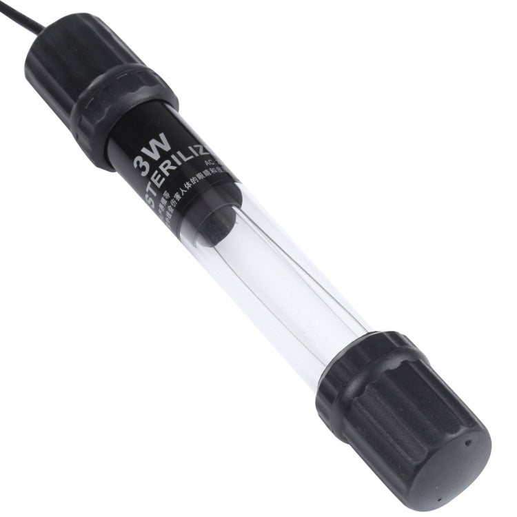 UV-003 3W หลอดไฟฆ่าเชื้อโรคอัลตราไวโอเลตสำหรับ พิพิธภัณฑ์สัตว์น้ำ ปลั๊ก EU, 3W