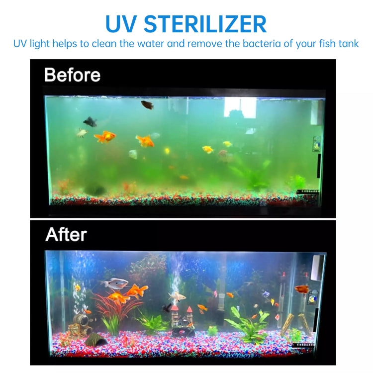 UV-003 3W หลอดไฟฆ่าเชื้อโรคอัลตราไวโอเลตสำหรับ พิพิธภัณฑ์สัตว์น้ำ ปลั๊ก EU, 3W