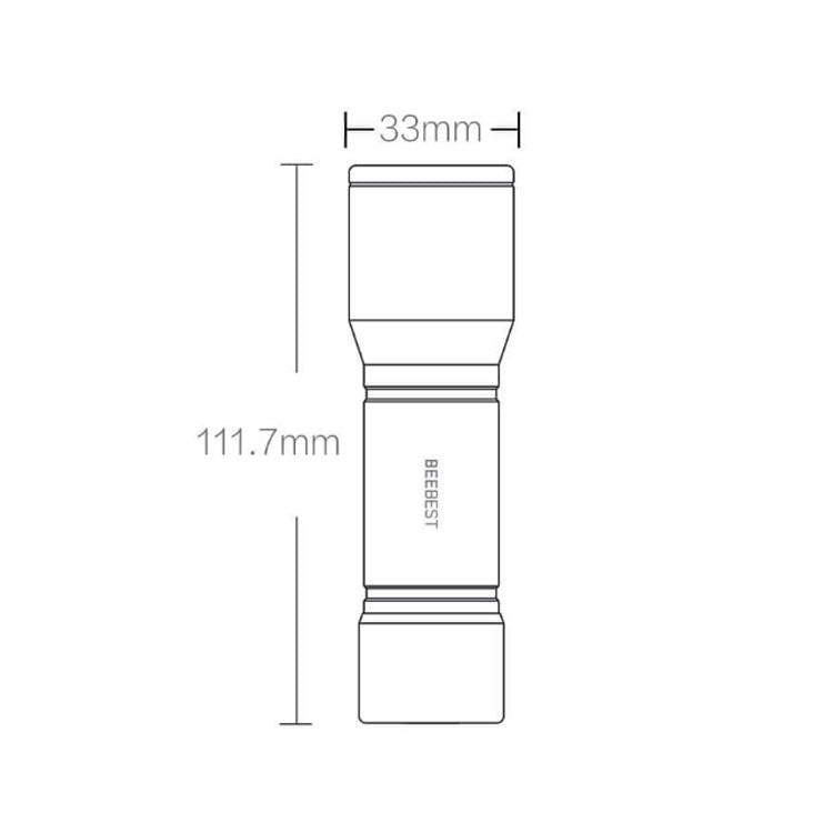 ไฟฉายแบบพกพา Xiaomi Youpin BEEBEST ดั้งเดิม รองรับโหมดสามเกียร์, BEEBEST